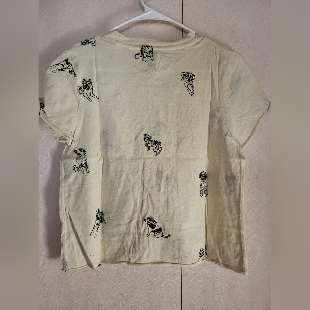Anthropologie Maeve The Caitlin Embroidered Boxy Tee - Picture 10 of 10